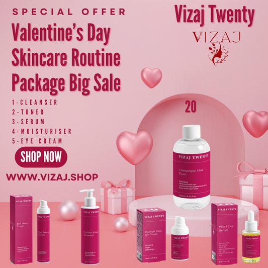 VIZAJ TWENTY VALENTINE'S DAY SKINCARE ROUTINE PACKAGE SALE